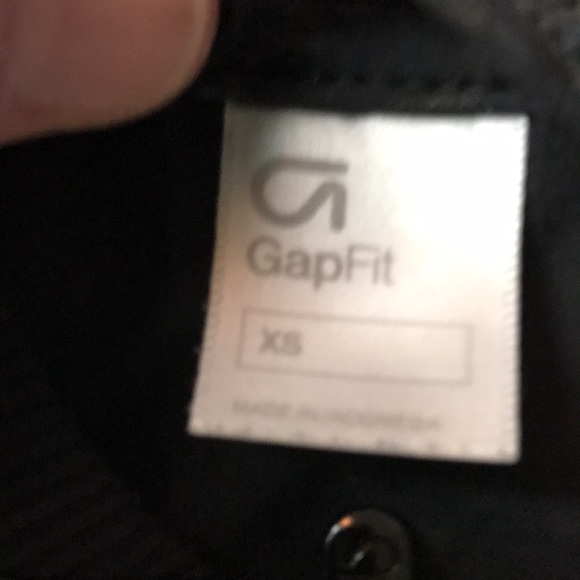 Women’s EUC Sz XS GAP FIT Black Leopard Print Full Zip Up Jacket - Picture 5 of 9